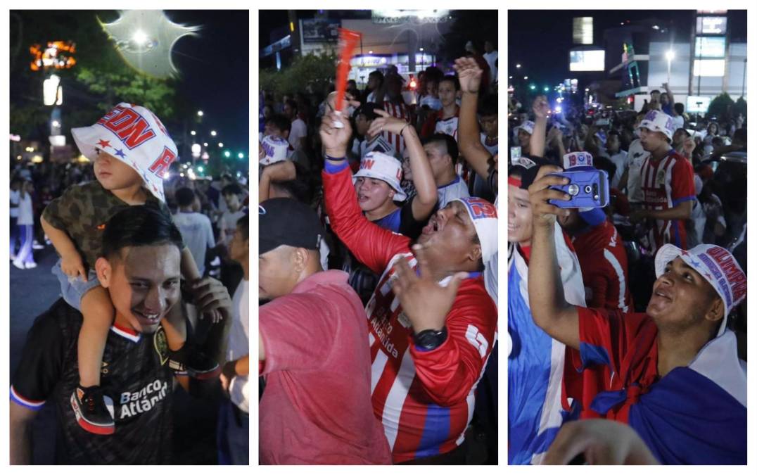 Así festejaron los aficionados en las calles el bicampeonato de Olimpia en el fútbol hondureño a manos de Pedro Troglio.