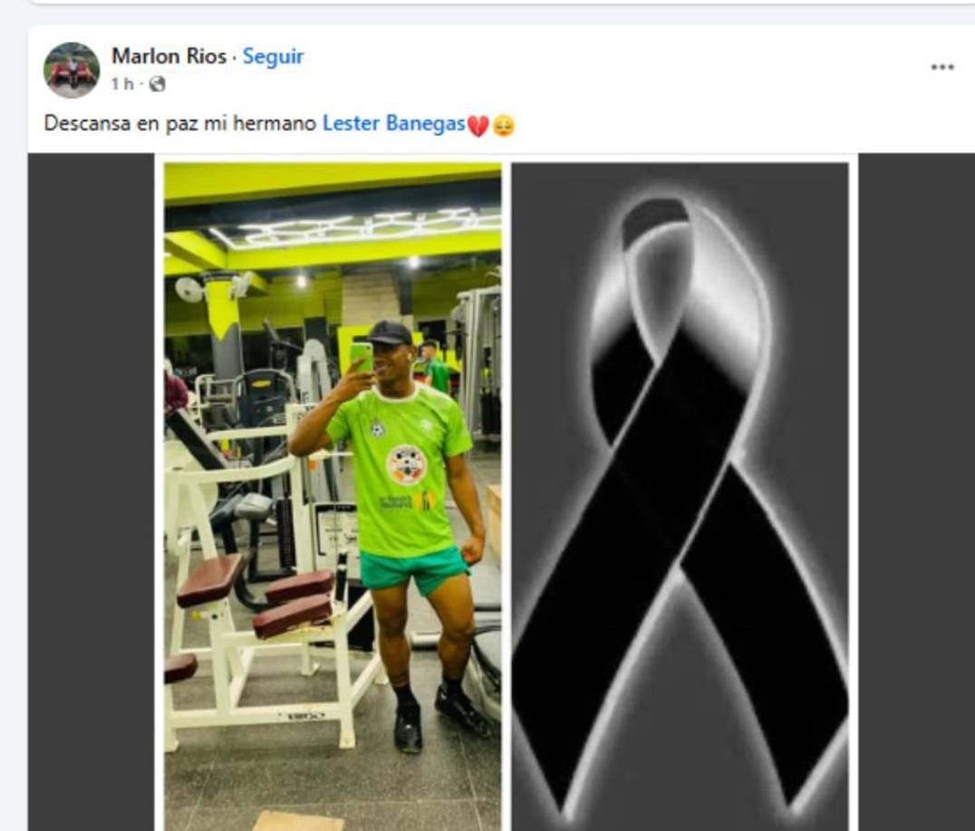 En las redes sociales hay mucha consternación por la muerte del jugador hondureño Lester Banegas. 