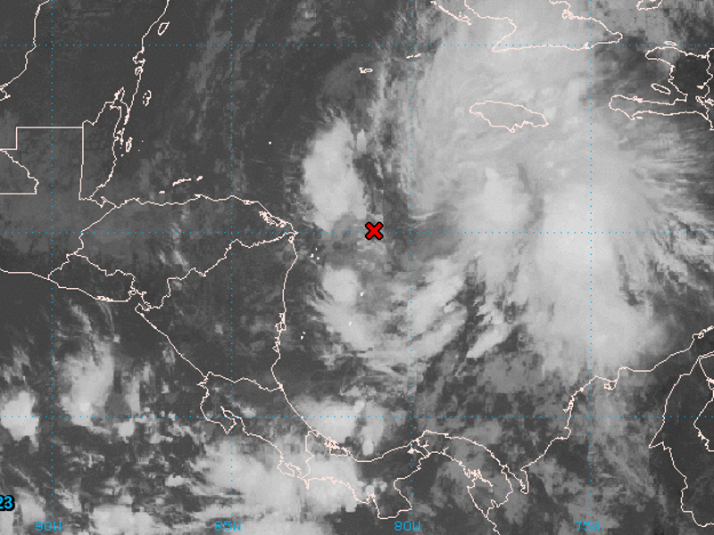 Localización del sistema de baja presión, el cual el NHC prevé que se formará en tormenta tropical.