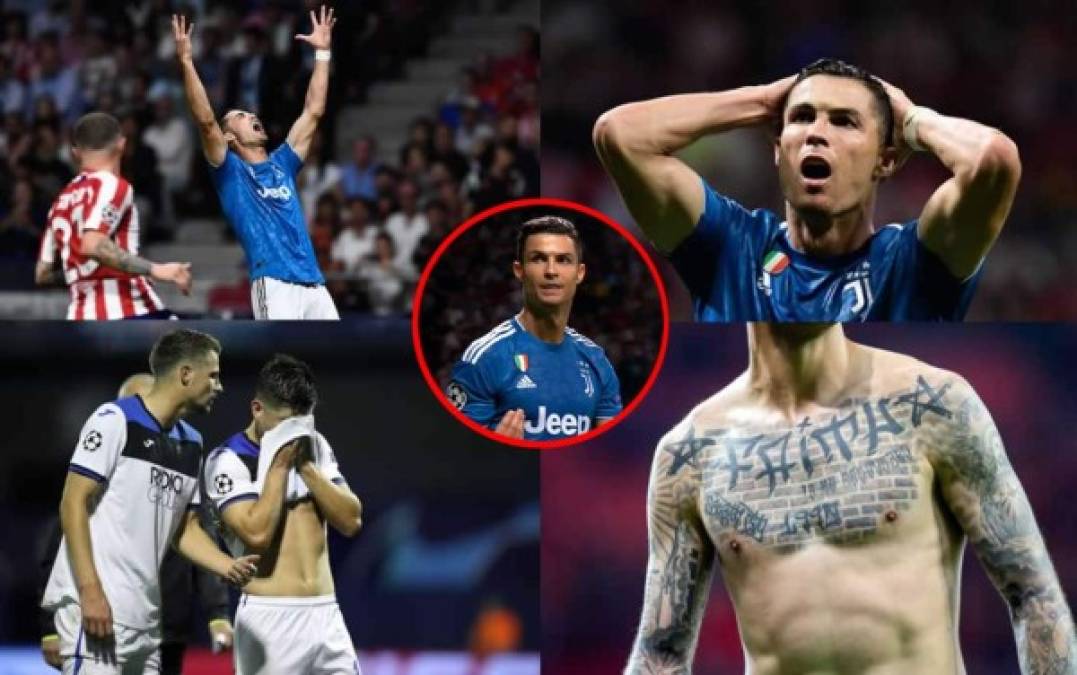 Cristiano Ronaldo fue protagonista en este inicio de la Champions League. Acá las imágenes que dejó el partido Atlético-Juventus y otros juegos del día en la primera jornada.