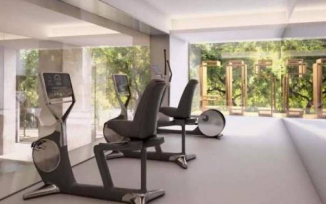 La nueva casa de CR7 cuenta con su gimnasio privado. Foto Vang Properties)..