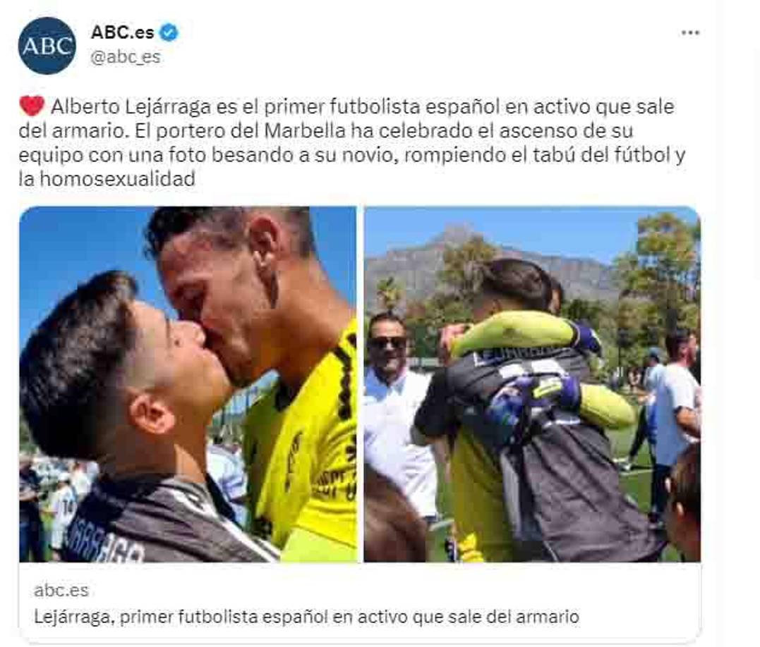 El portero del Marbella F.C. se ha convertido en todo un referente en la lucha por los derechos LGTBI en el deporte