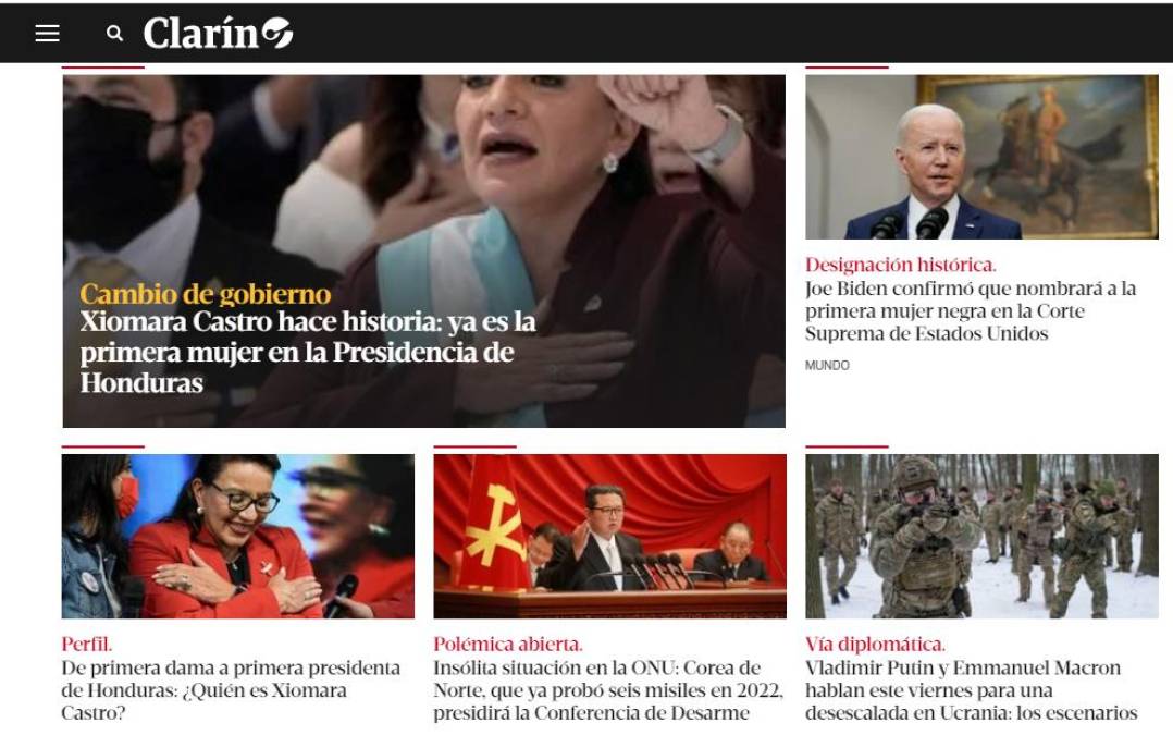 Medios internacionales destacan toma de posesión de Xiomara Castro en Honduras