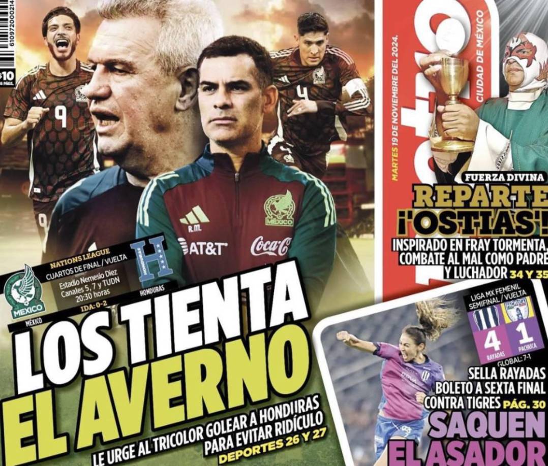 Prensa mexicana señala que su selección debe de evitar el ridículo ante Honduras. 