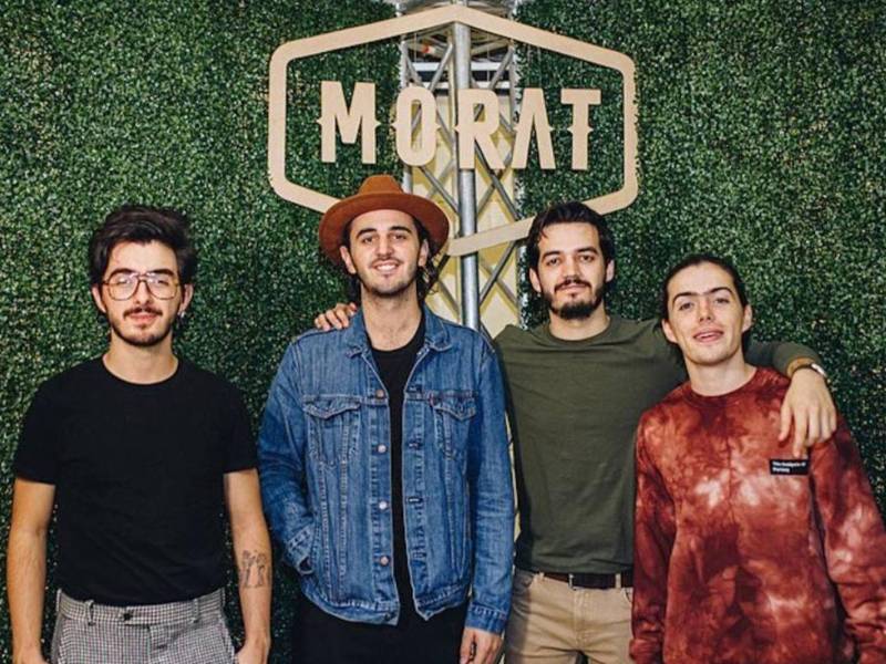 El grupo Morat está integrado por Juan Pablo Isaza Piñeros, Juan Pablo Villamil Cortés y los hermanos Simón y Martín Vargas Morales.