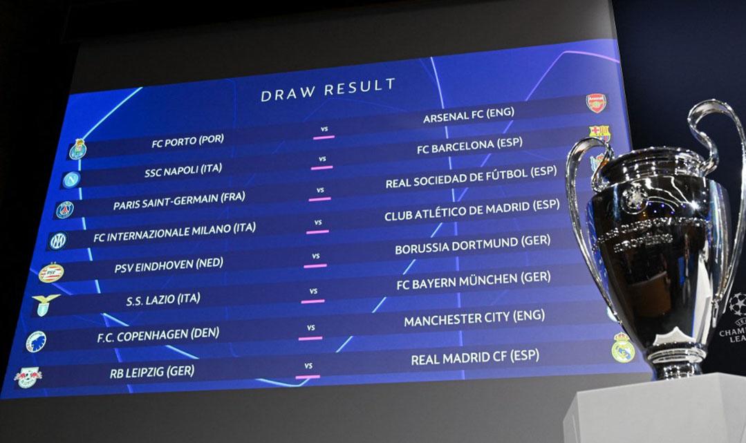 Champions League: Anuncian fechas de los cruces de octavos