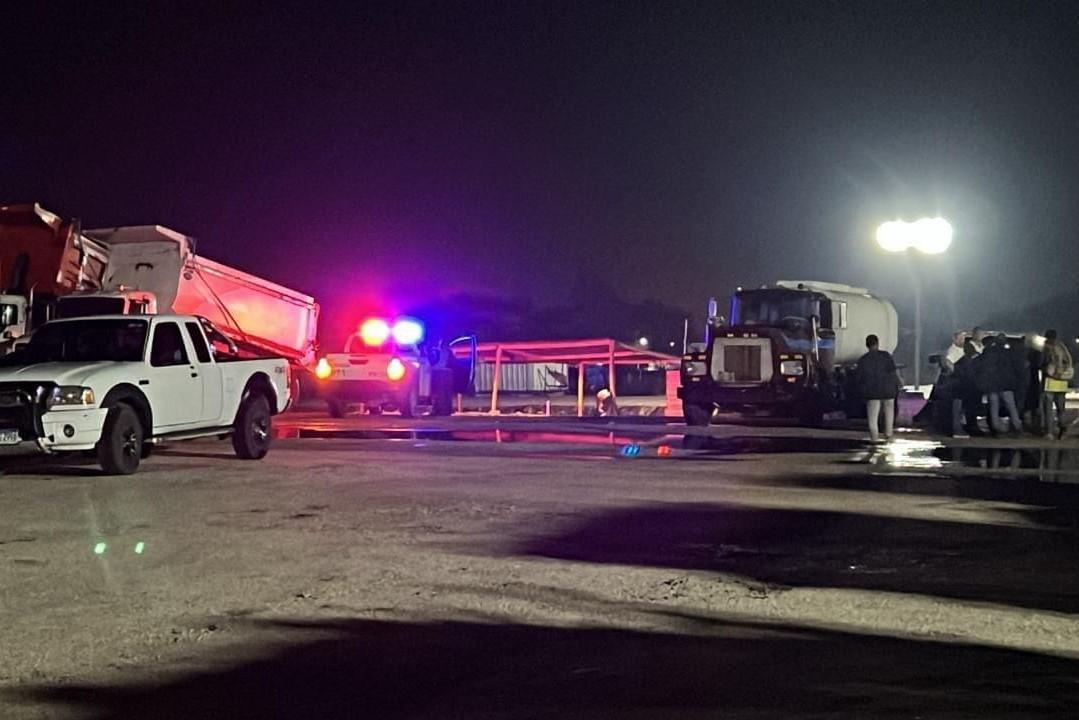 Escena donde murió un ciudadano tras caerle un rayo en San Pedro Sula.