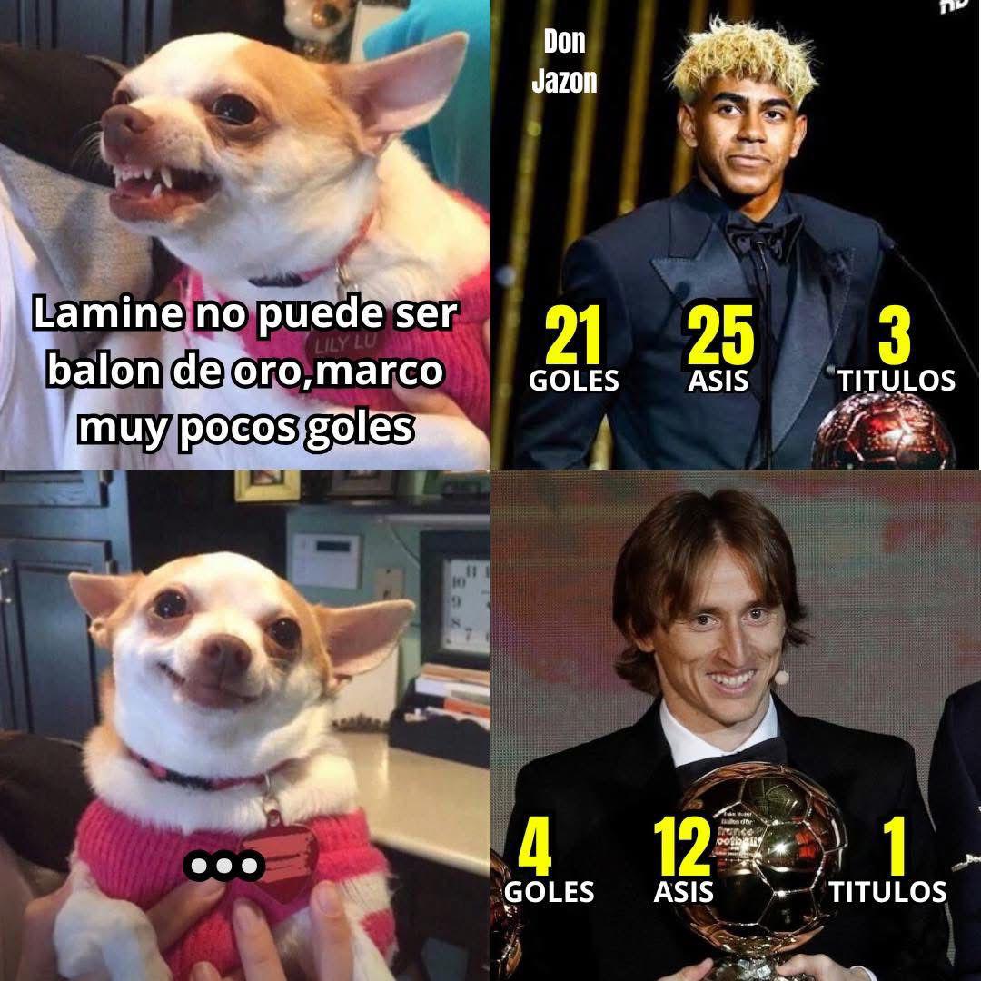 Lamine Yamal recibe los peores memes tras perder el Balón de Oro