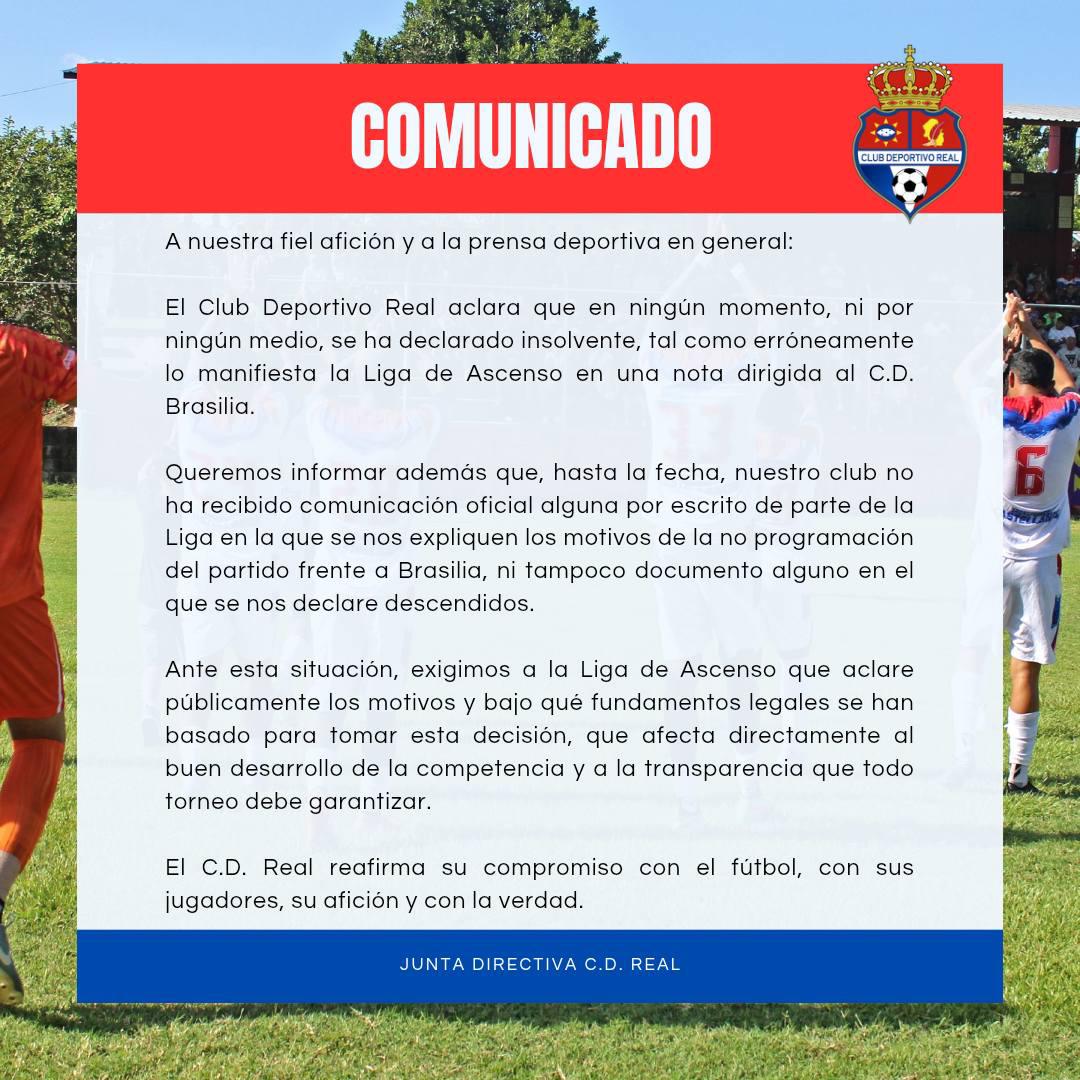 Honduras: anunciaron descenso de reconocido equipo y ellos emiten comunicado