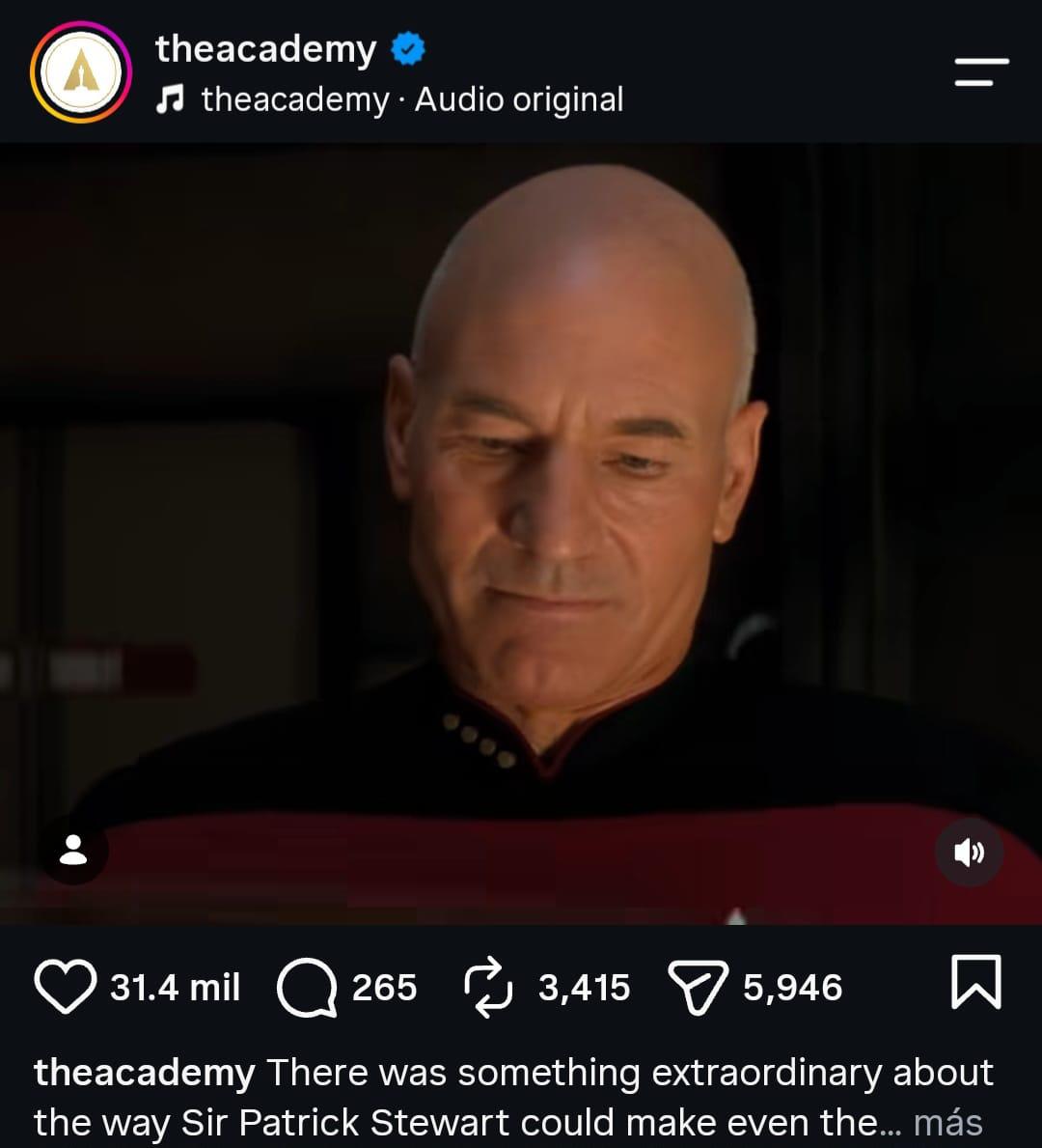 La familia Star Trek y el mundo del cine recuerdan a Patrick Stewart