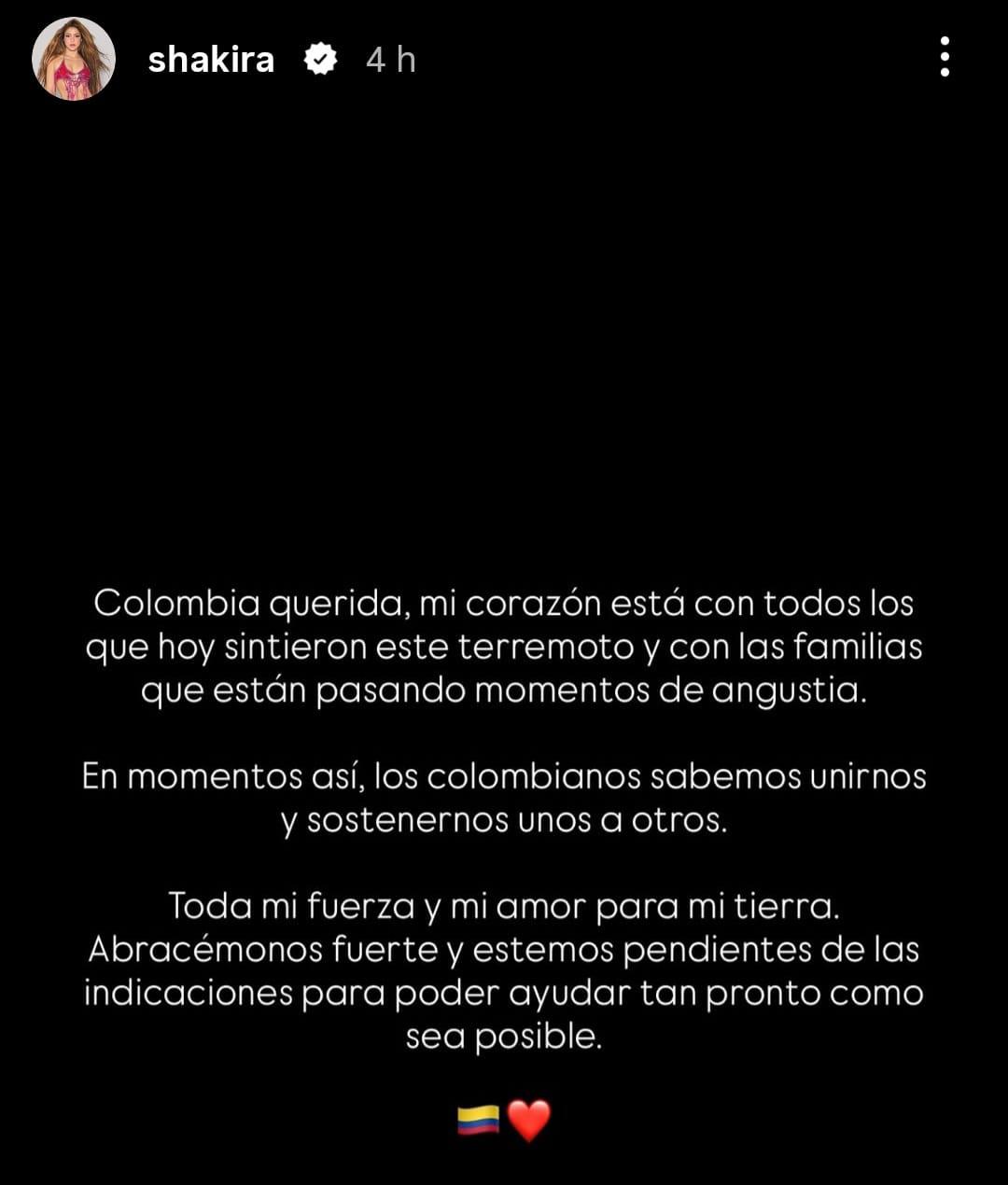 Famosos se solidarizan con víctimas del terremoto en Colombia