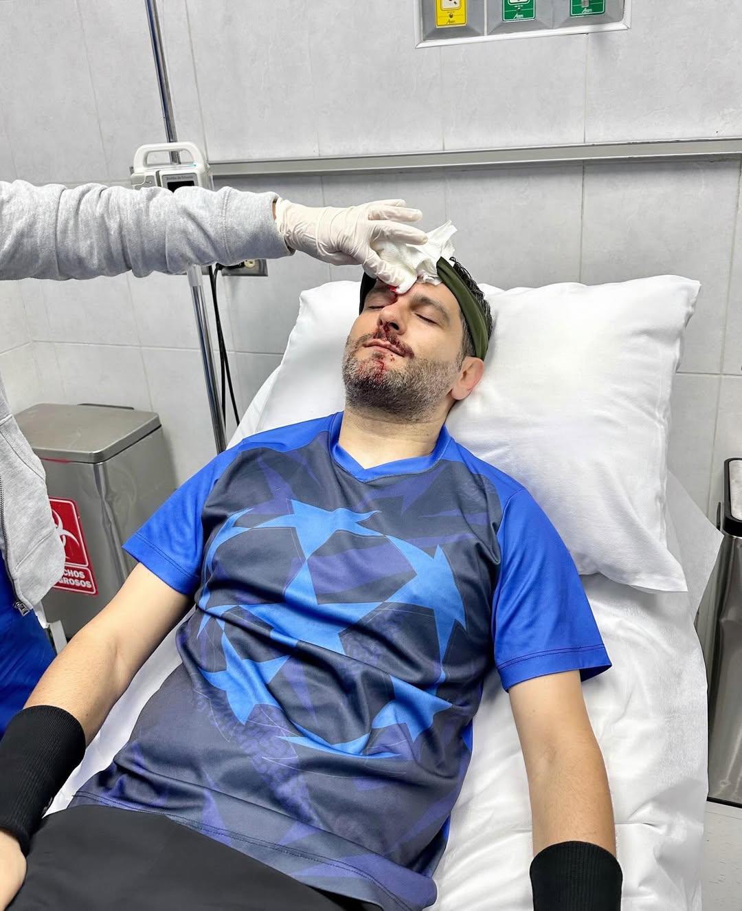 Samy Mustaklem sufre accidente de pádel y termina en emergencia