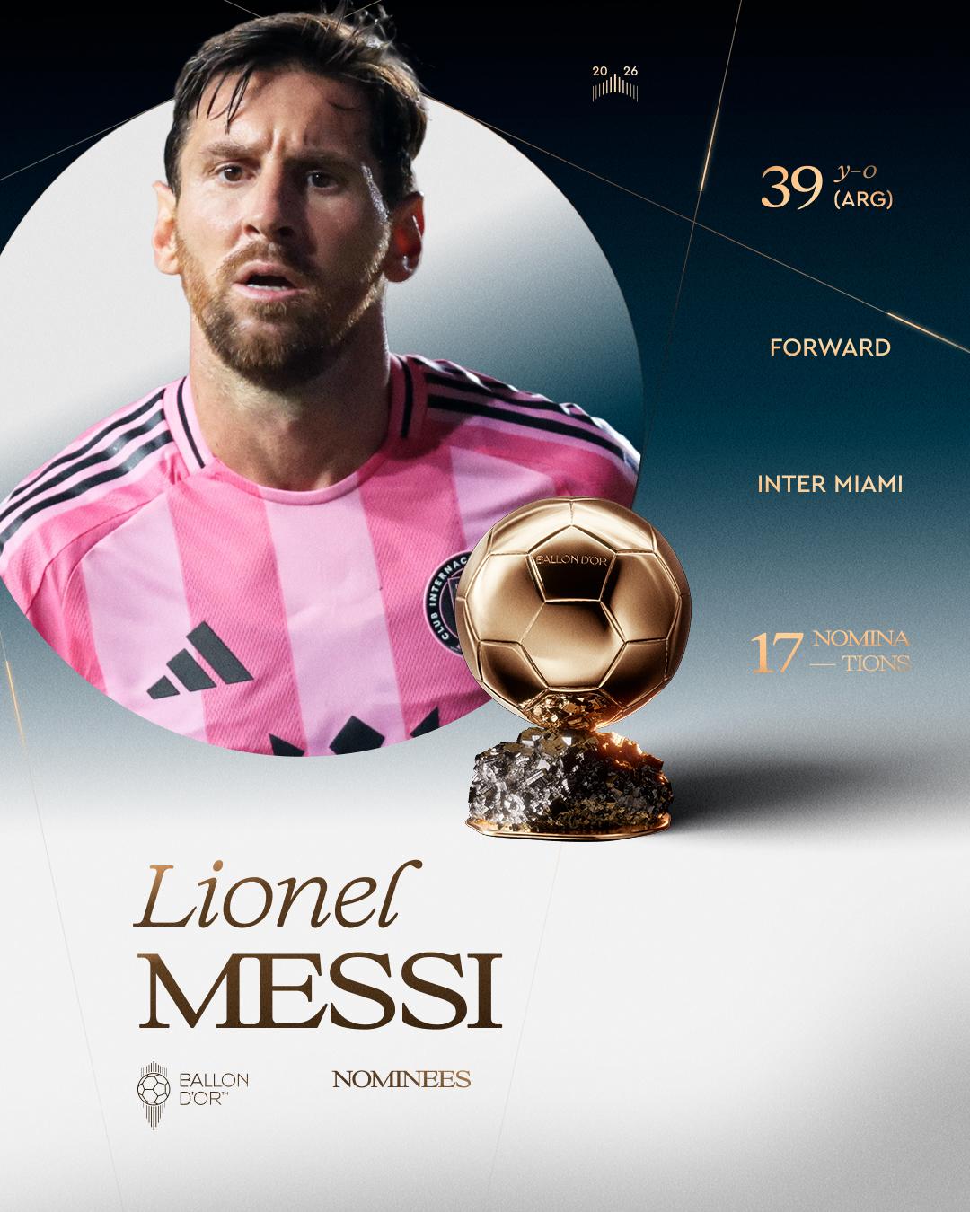 Messi regresa al Balón de Oro, sorpresa con uno de Concacaf y dejan fuera a cracks