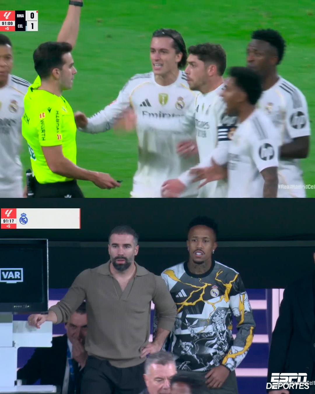 Pesadilla del Real Madrid, enfado de Xabi y Rodrygo se encaró con el árbitro