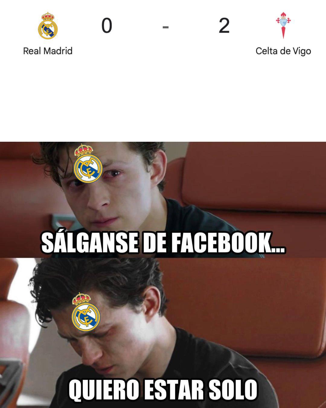 Burlas: Real Madrid es víctima de crueles memes tras derrota vs Celta
