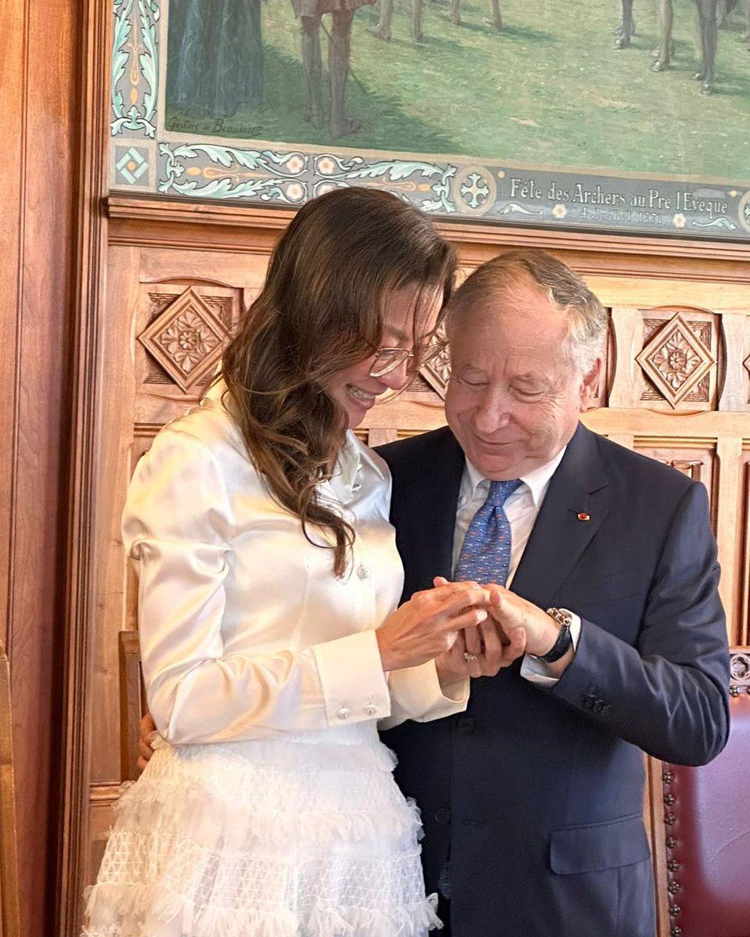 Michelle Yeoh y Jean Todt se casan tras 19 años de compromiso matrimonial