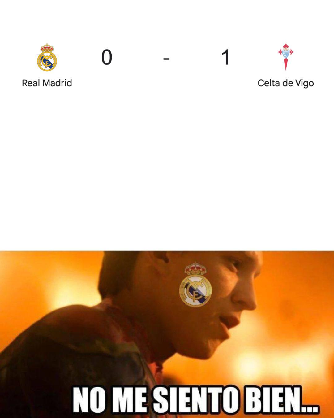 Burlas: Real Madrid es víctima de crueles memes tras derrota vs Celta
