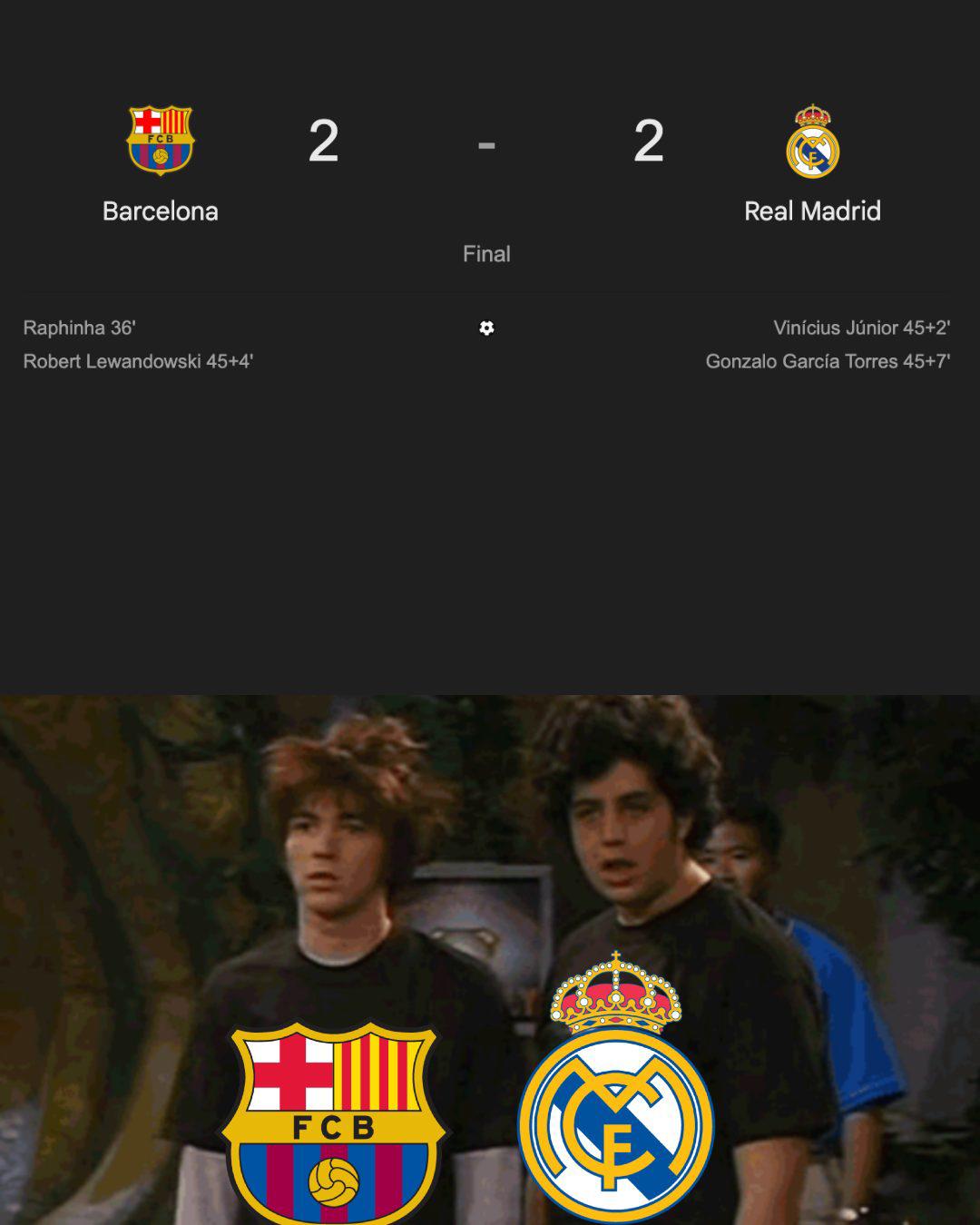 Burlas: memes humillan al Real Madrid tras perder la final vs Barcelona