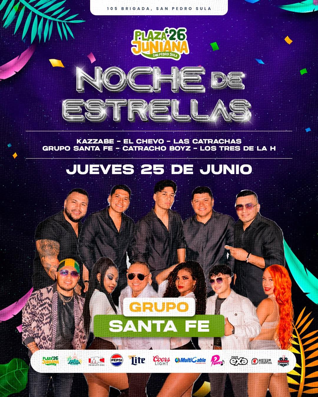 Disfrute de una inolvidable Noche de estrellas en la Plaza Juniana