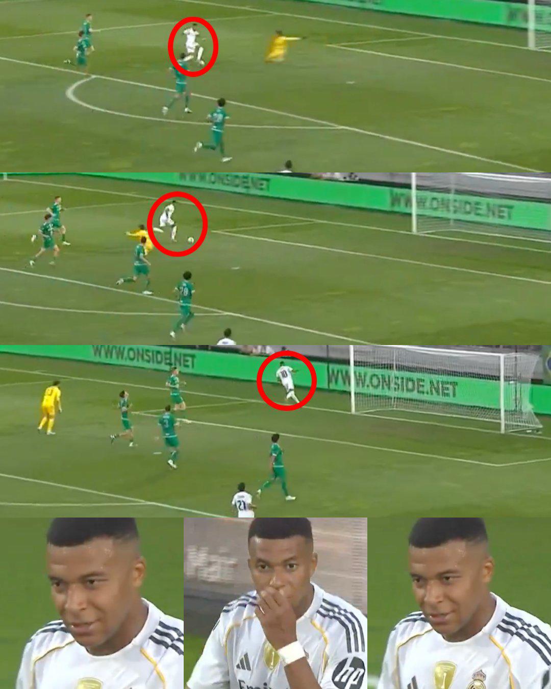 Real Madrid goleó: Mbappé con la 10, hincha se infiltró y así reaccionó el francés