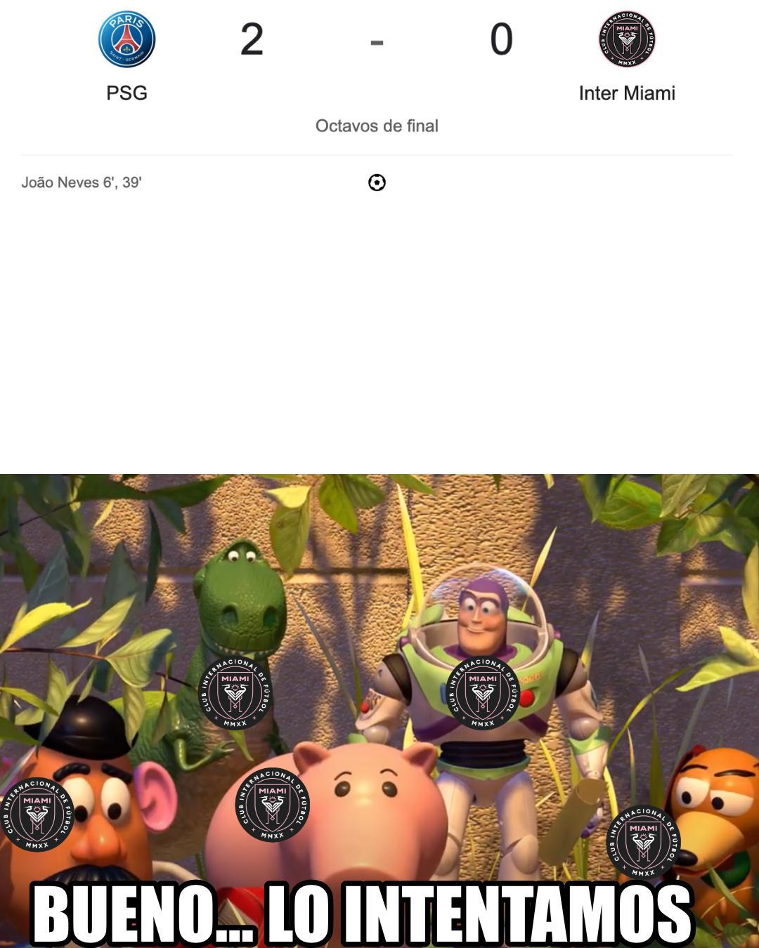 Messi es víctima de burlas: los crueles memes tras goleada del PSG al Inter Miami