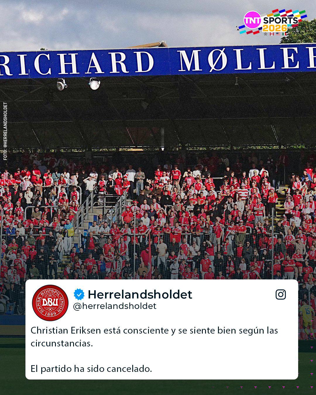 Las imágenes: Eriksen preocupa y Dinamarca lanza nuevo comunicado sobre su estado