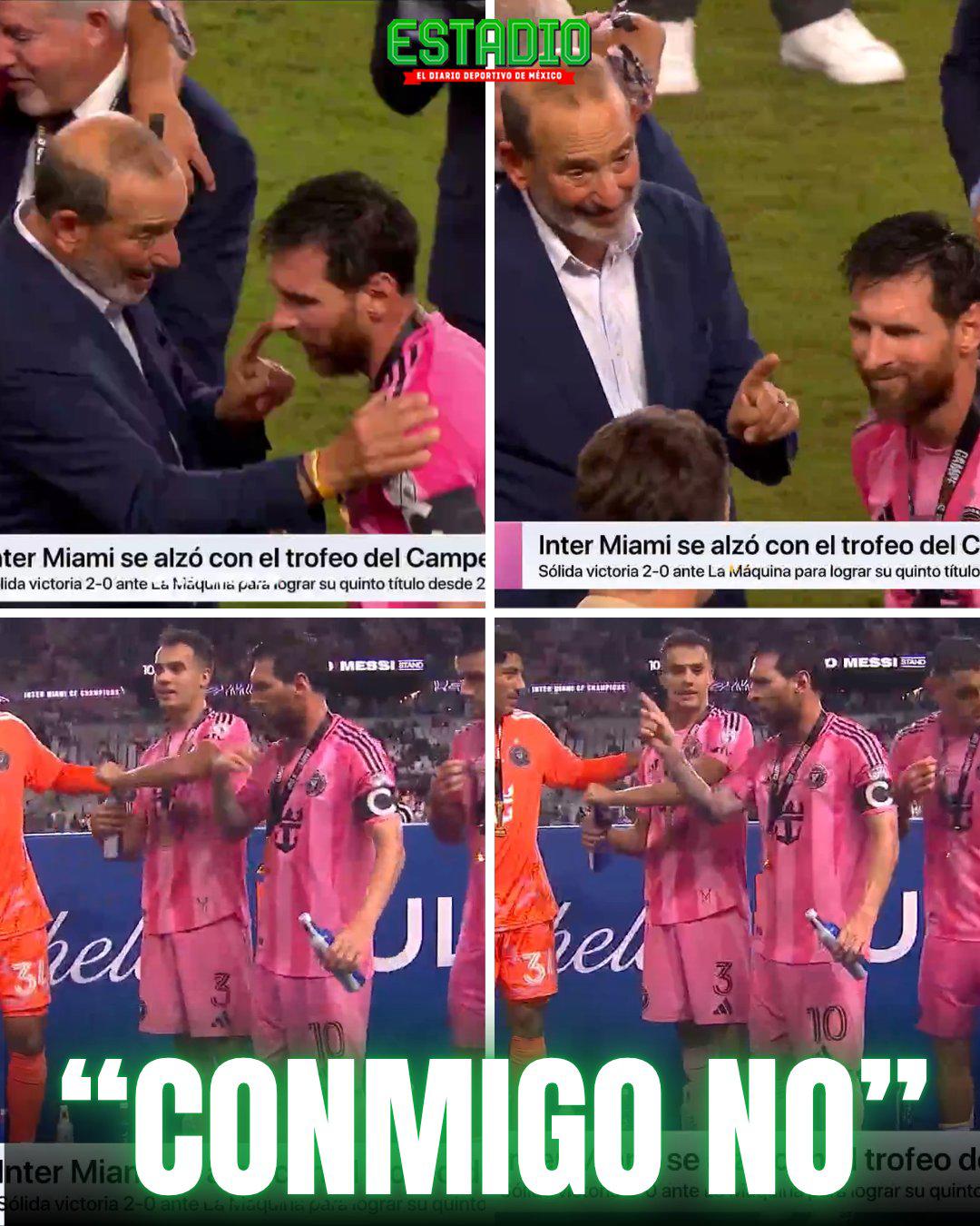 Messi se enojó: protagoniza fuerte cruce con comisionado de MLS en pleno festejo