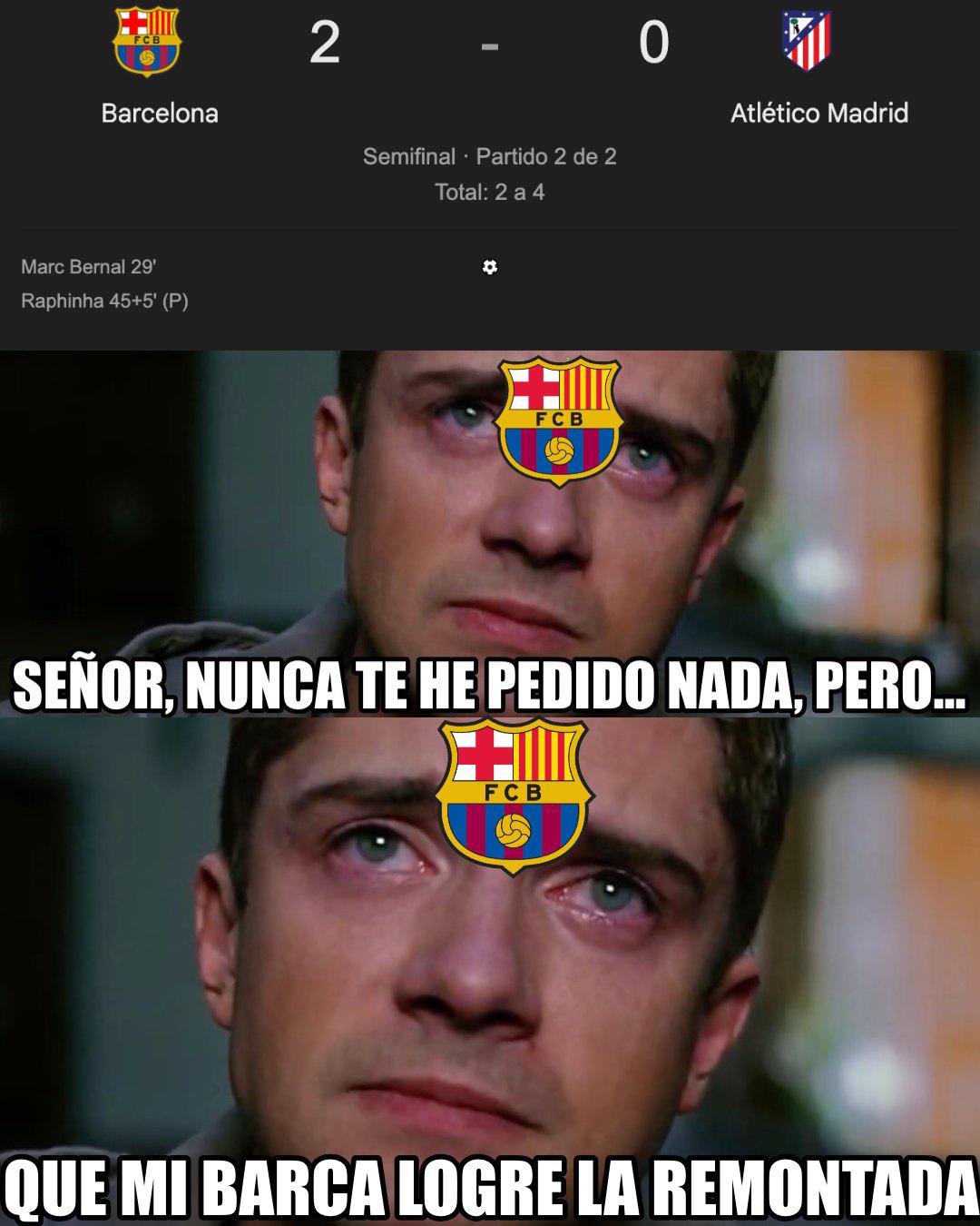 Burlas al Barcelona: los crueles memes tras su eliminación en Copa del Rey