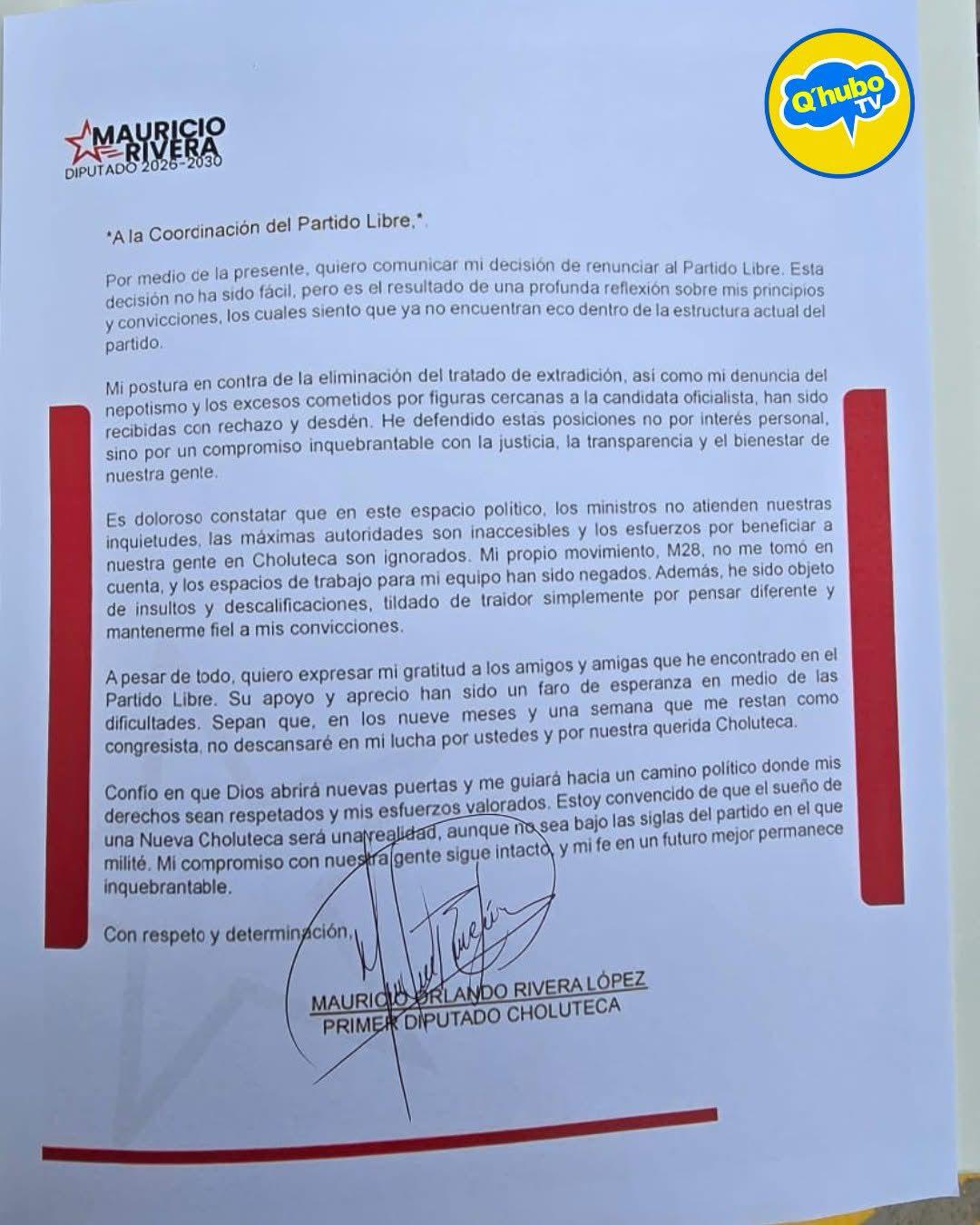 Mauricio Rivera recibe paliza en las primarias de Libre en Choluteca