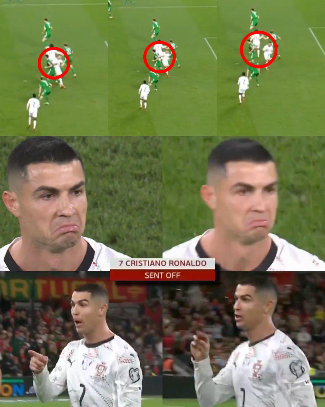 Cristiano perdió el control: expulsado, burla y duro golpe antes del Mundial