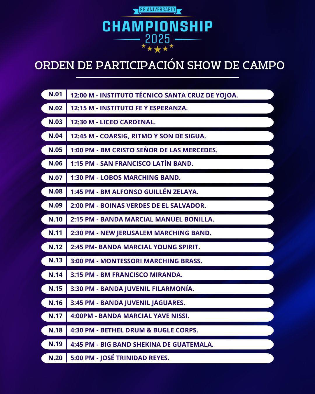 Así fue la competencia nacional de bandas musicales en el JTR