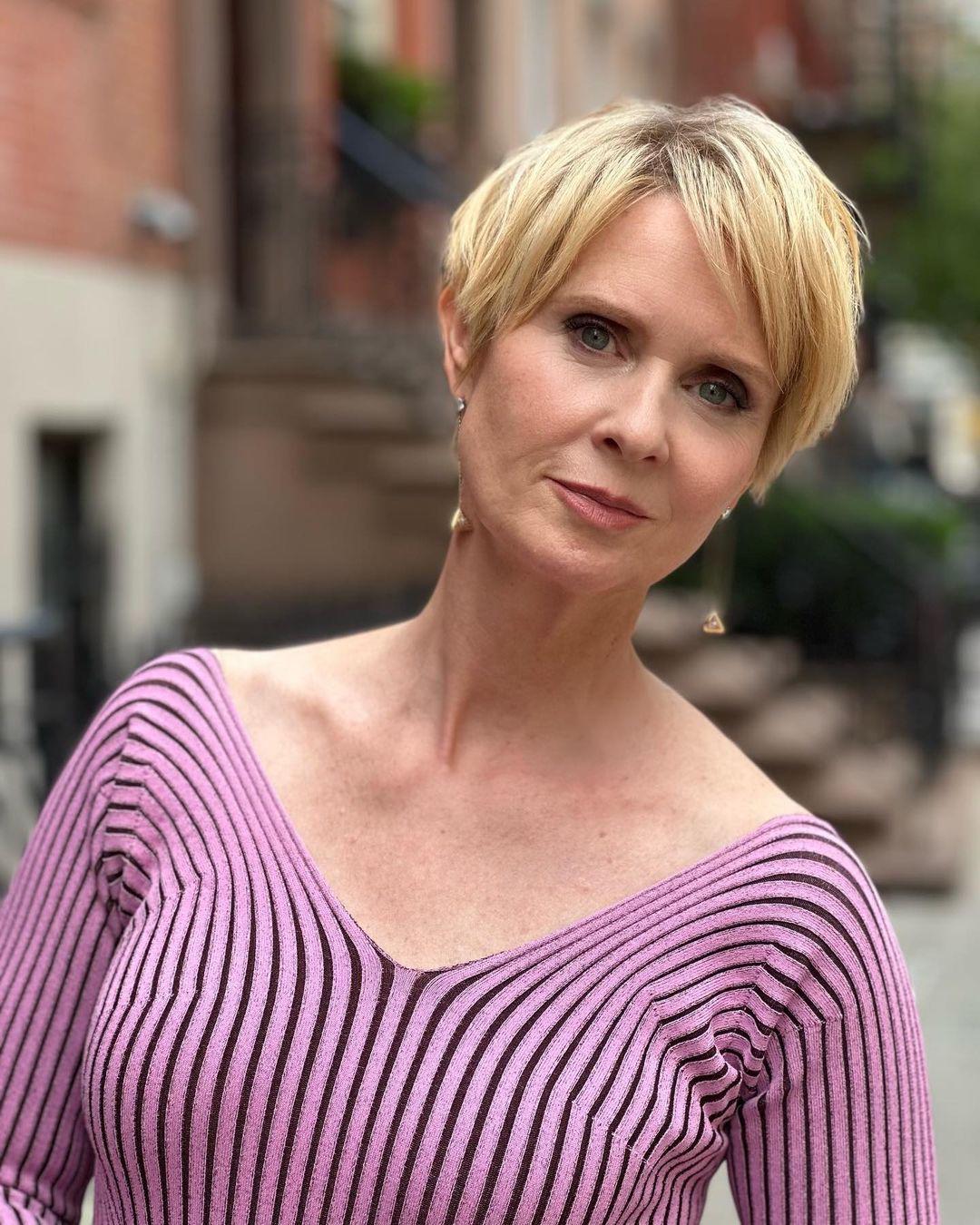 Cynthia Nixon en huelga de hambre por el alto el fuego en Gaza