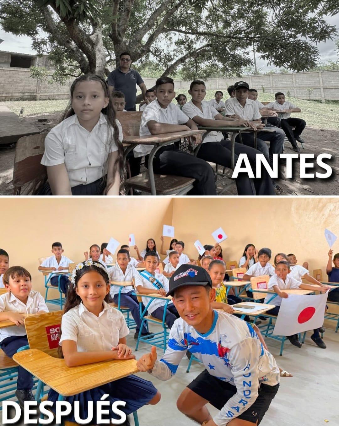 Shin Fujiyama corre 100 km para inaugurar su escuela número 100