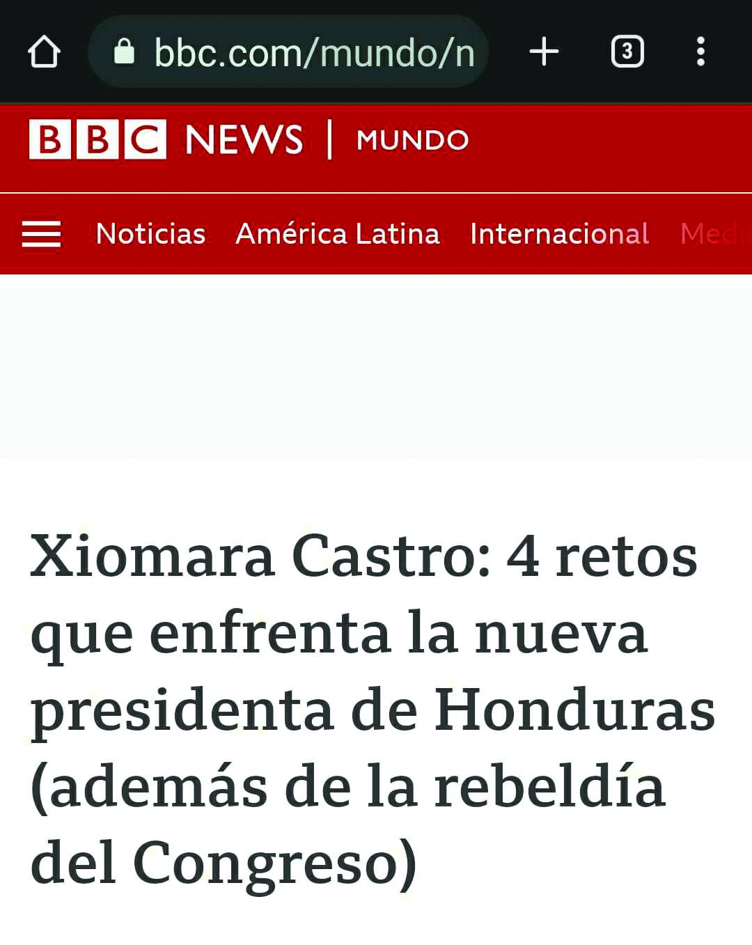 La prensa internacional destaca la investidura de Xiomara Castro