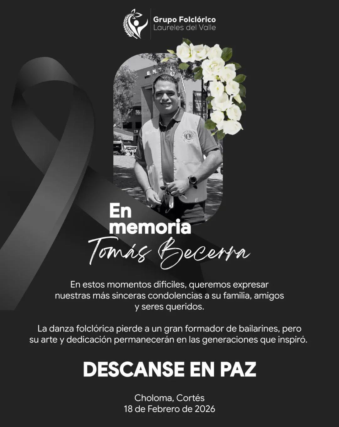 Lo hallaron calcinado: conmoción por muerte de reconocido instructor de danza en Tela
