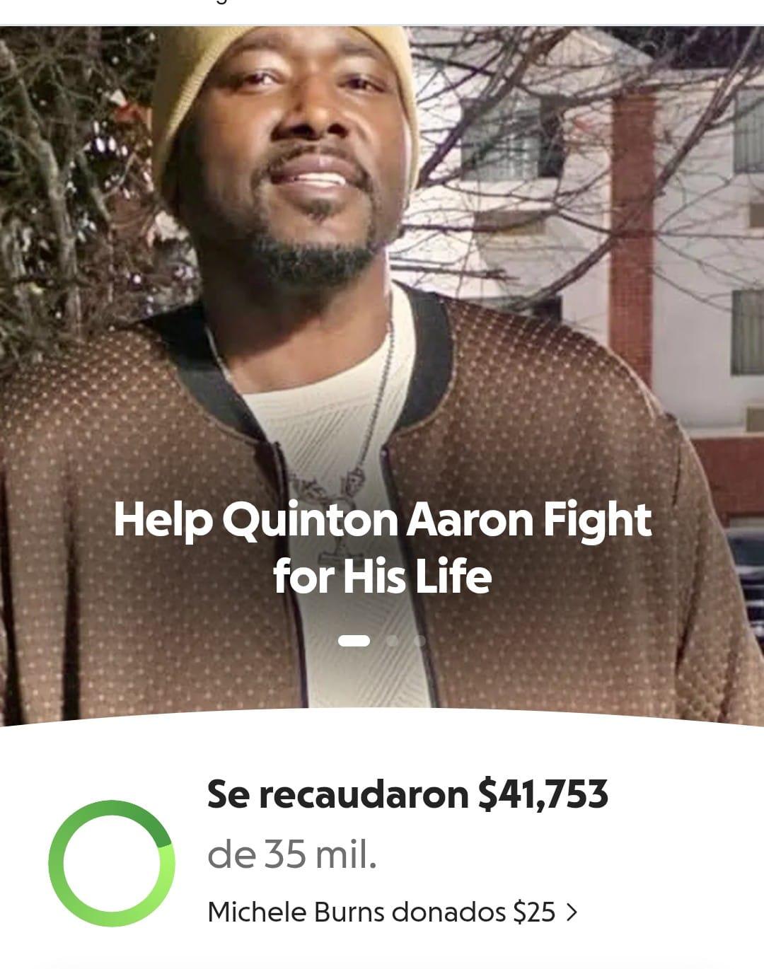 Quinton Aaron está en estado crítico tras accidente y su familia pide ayuda