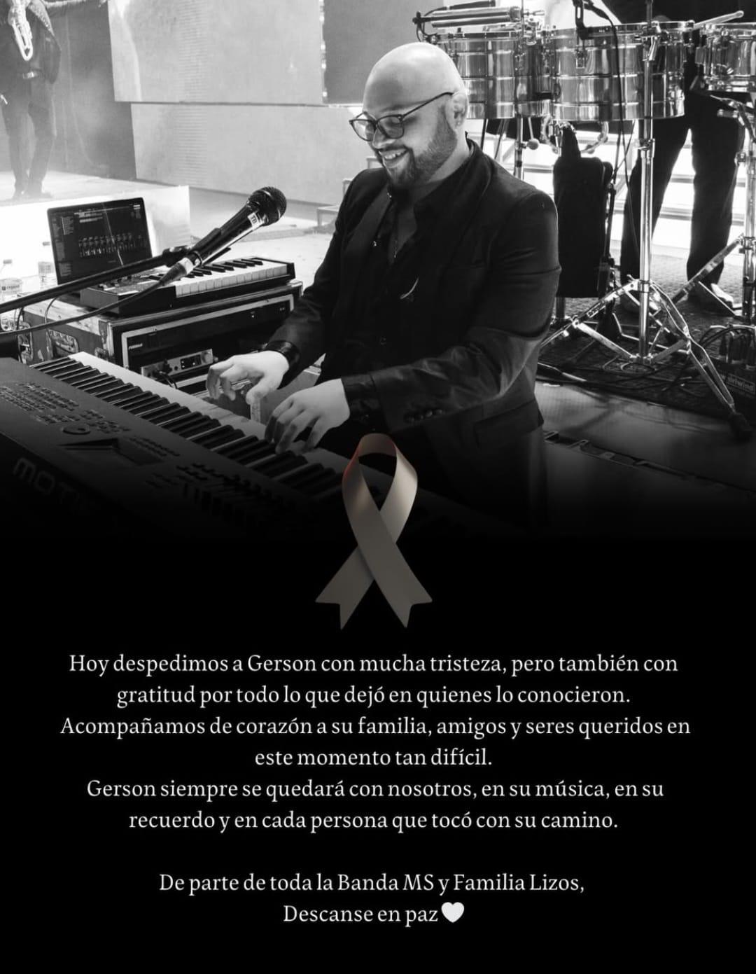 Así fueron los últimos momentos de Gerson Leos de la Banda MS