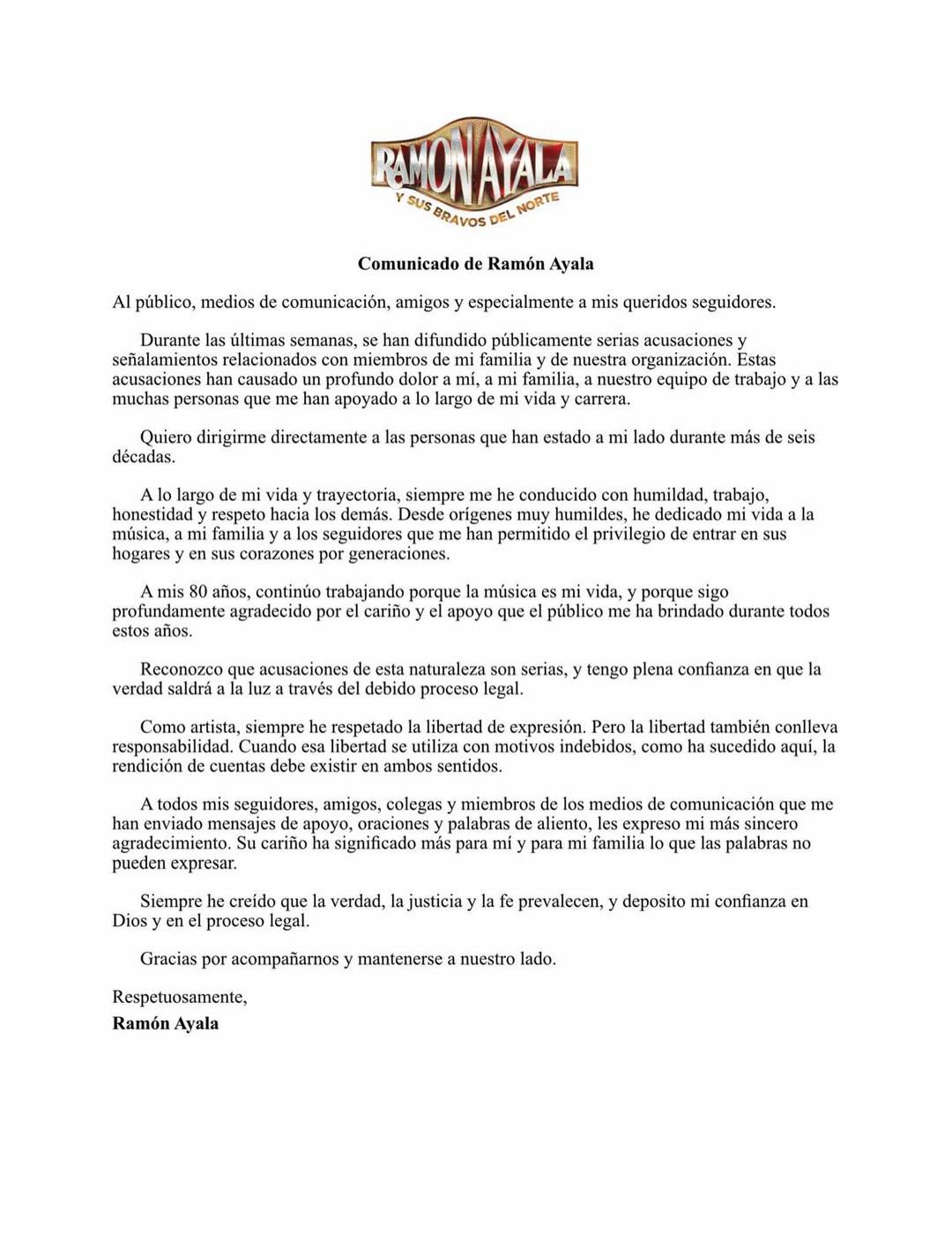 Exmúsicos denuncian presuntos abusos de Ramón Ayala Jr.