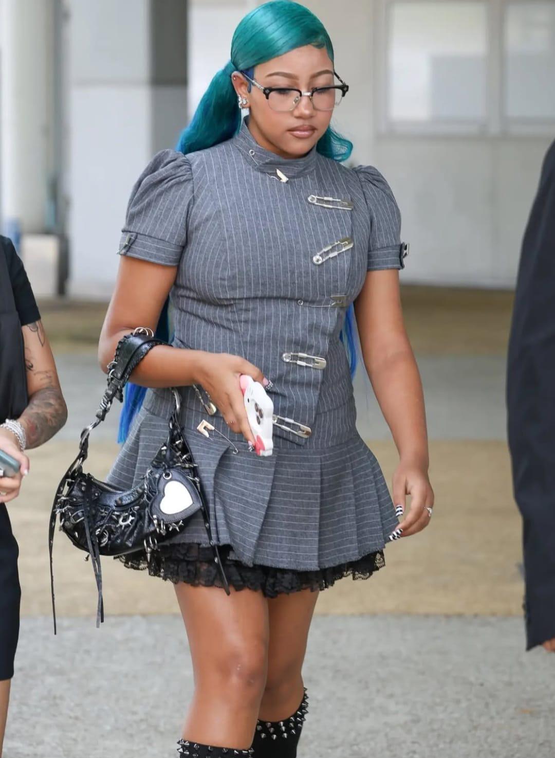 ¿Nuevo look? North West, hija de Kim Kardashian, se tatúa el rostro