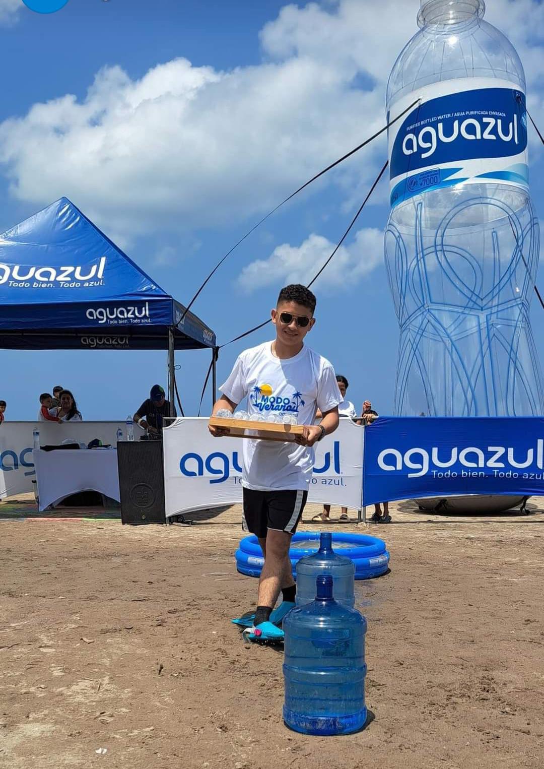Aguazul, Gatorade y Pepsi llevan alegría a varios miles de veraneantes que visitan las playas