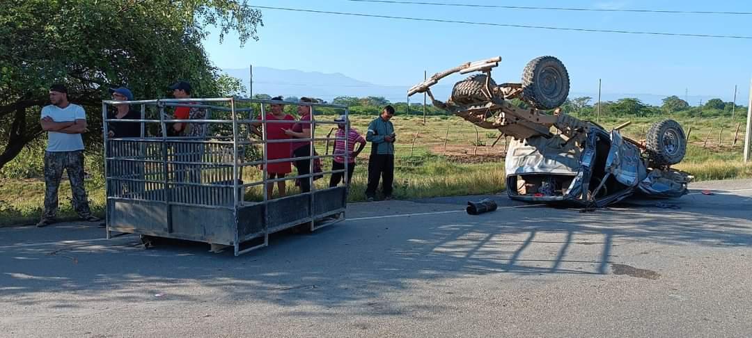 Dos muertos en accidente en carretera entre Olanchito y Coyoles Central