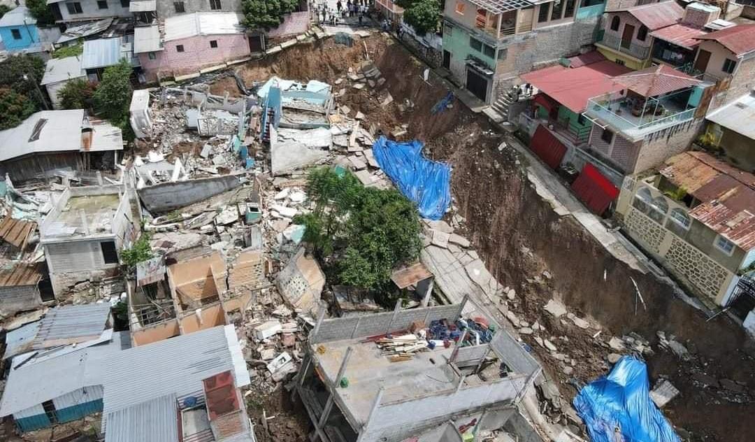 Por falla geológica, declaran “zona de desastre” en colonia de Tegucigalpa