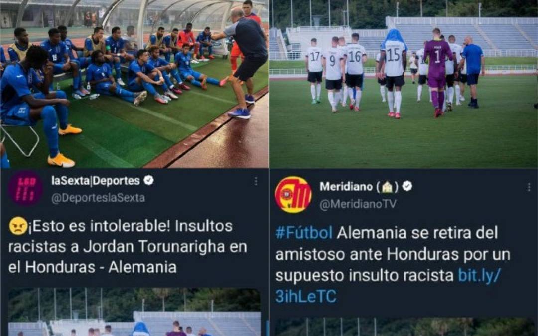 La Sub-23 de Honduras y Alemania empataron 1-1 en un partido marcado por tremenda polémica ya que los alemanes acusaron el haber sido objeto de 'insultos racistas' por parte de la Bicolor. La noticia ha generado tremendo revuelo a nivel mundial.