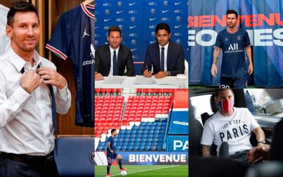 Lionel Messi finalmente fue anunciado como nuevo jugador del PSG dejando atrás su exitoso paso por el Barcelona. A continuación te mostramos las históricas imágenes de 'La Pulga' con el cuadro parisino. Fotos web PSG.