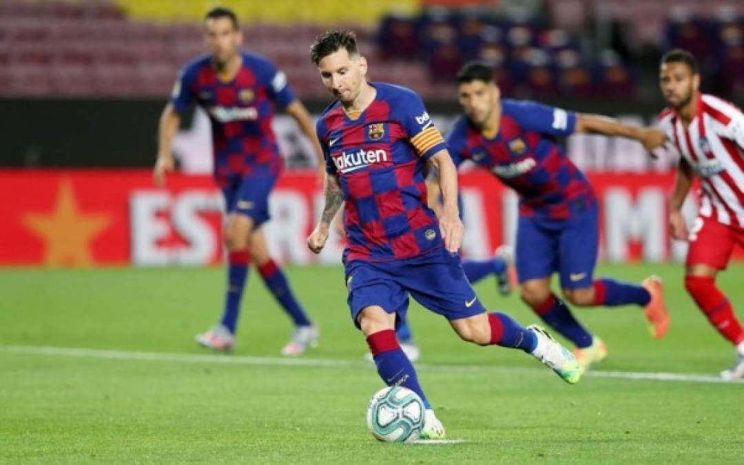 Messi puso el 2-1 para el Barcelona con este penal a lo Panenka.