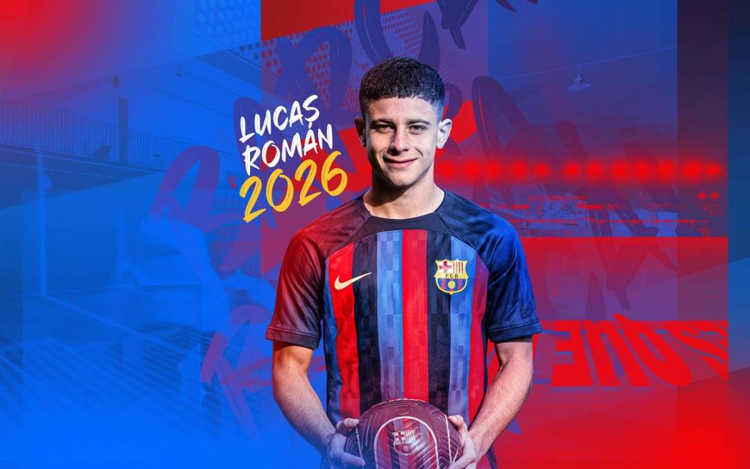 EL FC Barcelona hizo oficial este miércoles la contratación del delantero argentino Lucas Román, que de momento jugará en el filial azulgrana.