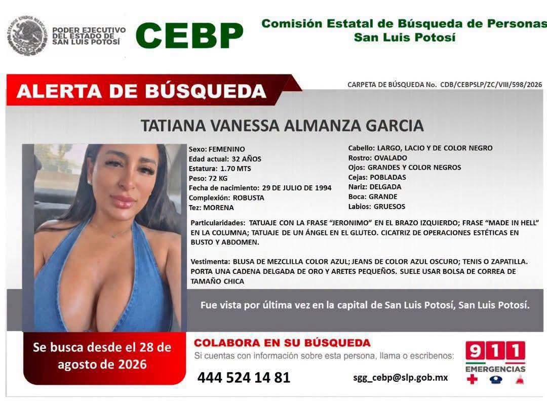 Tatiana Vanessa: tatuaje será clave para revelar si cadáver es de la modelo