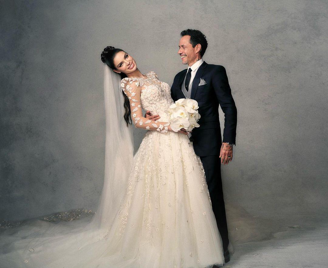 Marc Anthony y Nadia Ferreira se casaron el 28 de enero de este año.