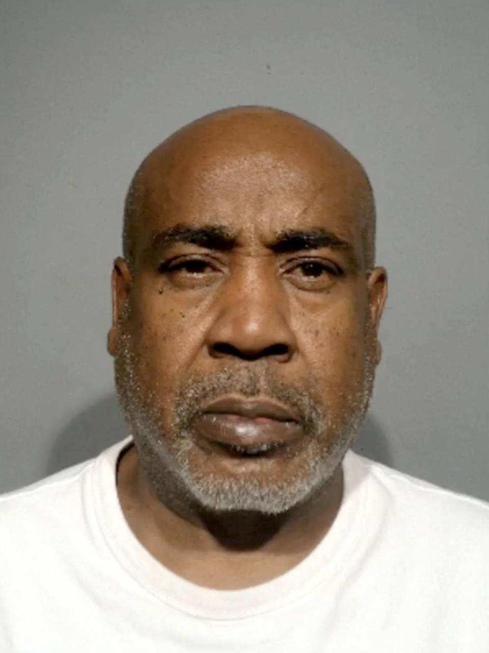 Foto de Duane 'Keffe D' Davis después de su arresto el 29 de septiembre de 2023. Es señalado por las autoridades como el asesino del rapero Tupac Shakur.