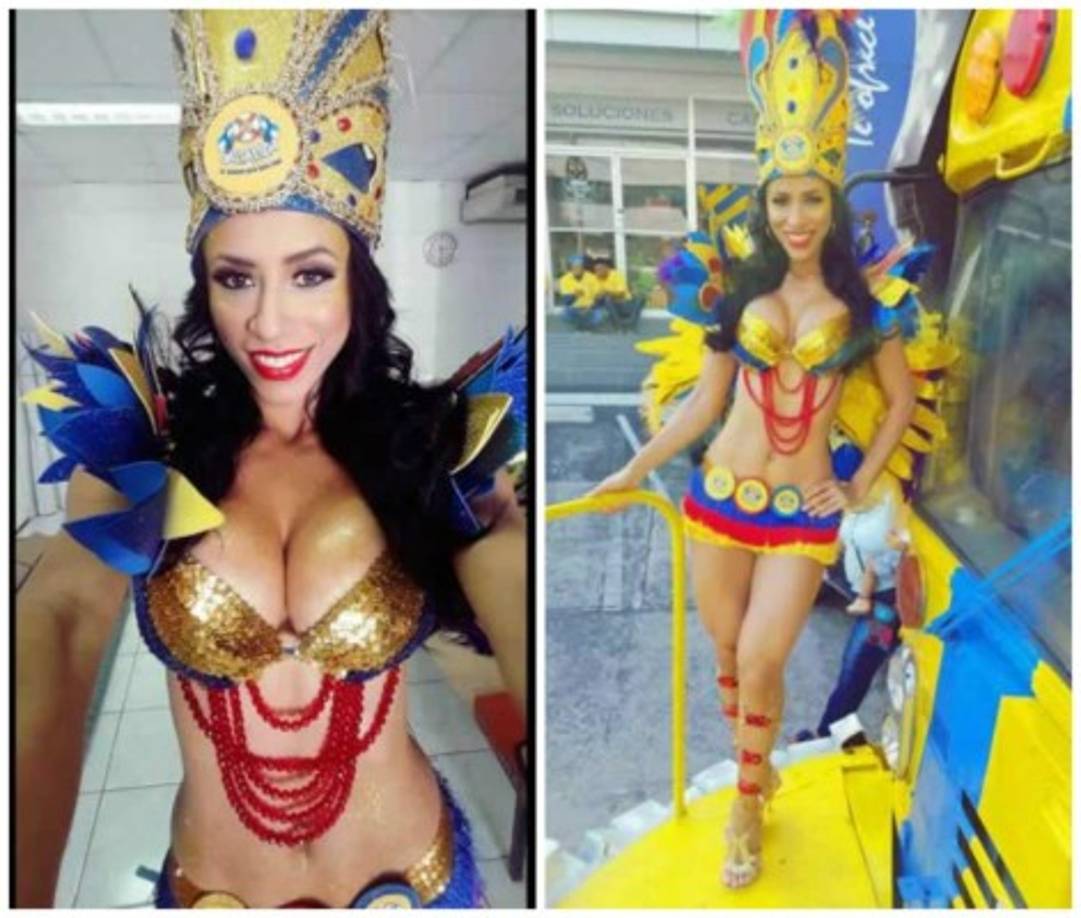 Recientemente estuvo en el desfile de carrozas de la Feria Juniana de San Pedro Sula. ¡Qué belleza!